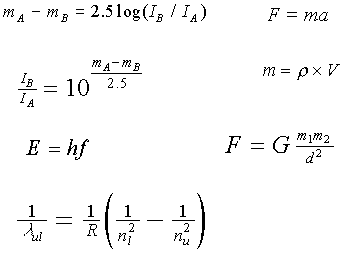 Sample Equations